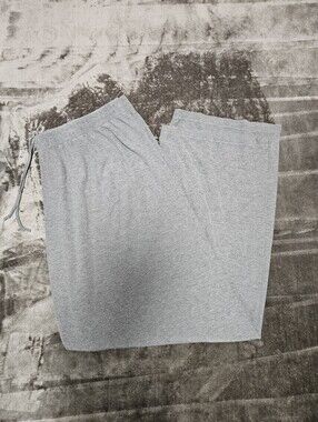 SKIMS Ribbed Pull-on Drawstring Gray Lounge Pajama Pants 3XL Sleepwear Cozy Soft